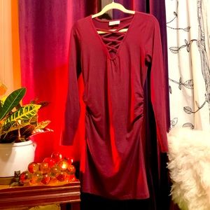 100& Organic Cotton Synergy Dress with Ruching